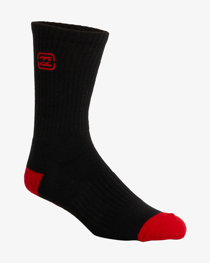 Load image into Gallery viewer, Billabong Men&#39;s Bracket Wave Crew Socks Multi UBYAA00228_MUL
