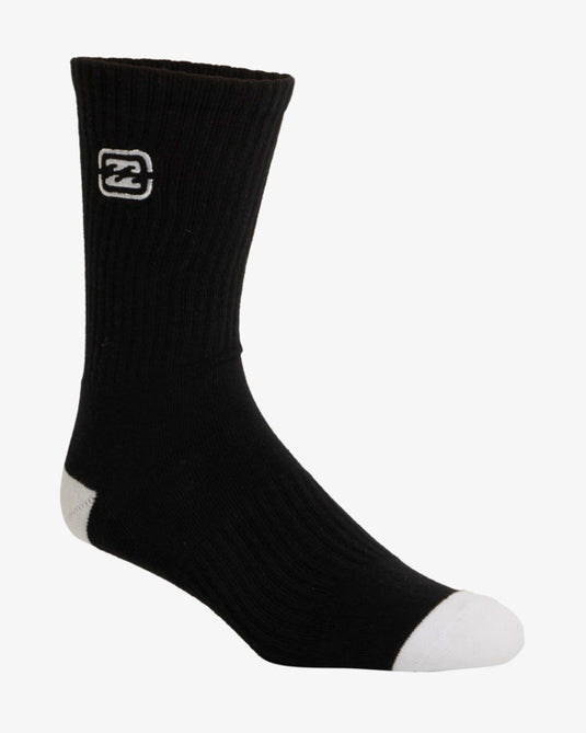 Billabong Men's Bracket Wave Crew Socks Multi UBYAA00228_MUL