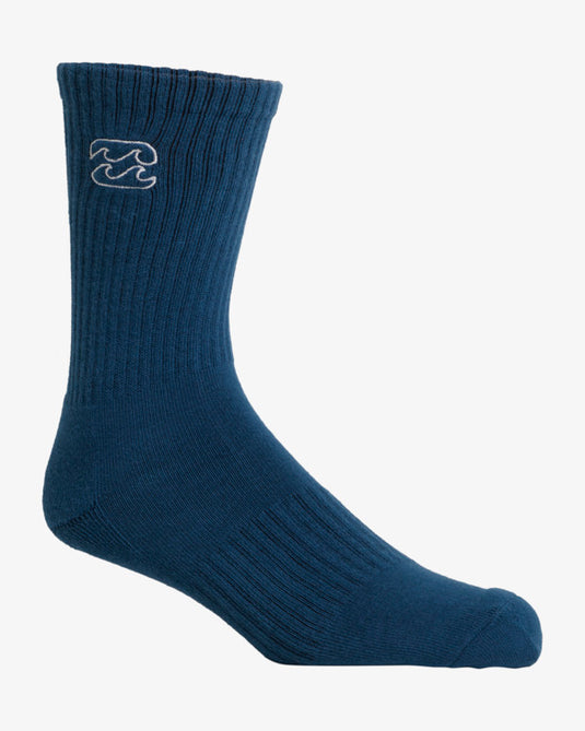 Billabong Men's Wave Wash Crew Socks Multi UBYAA00229_MUL