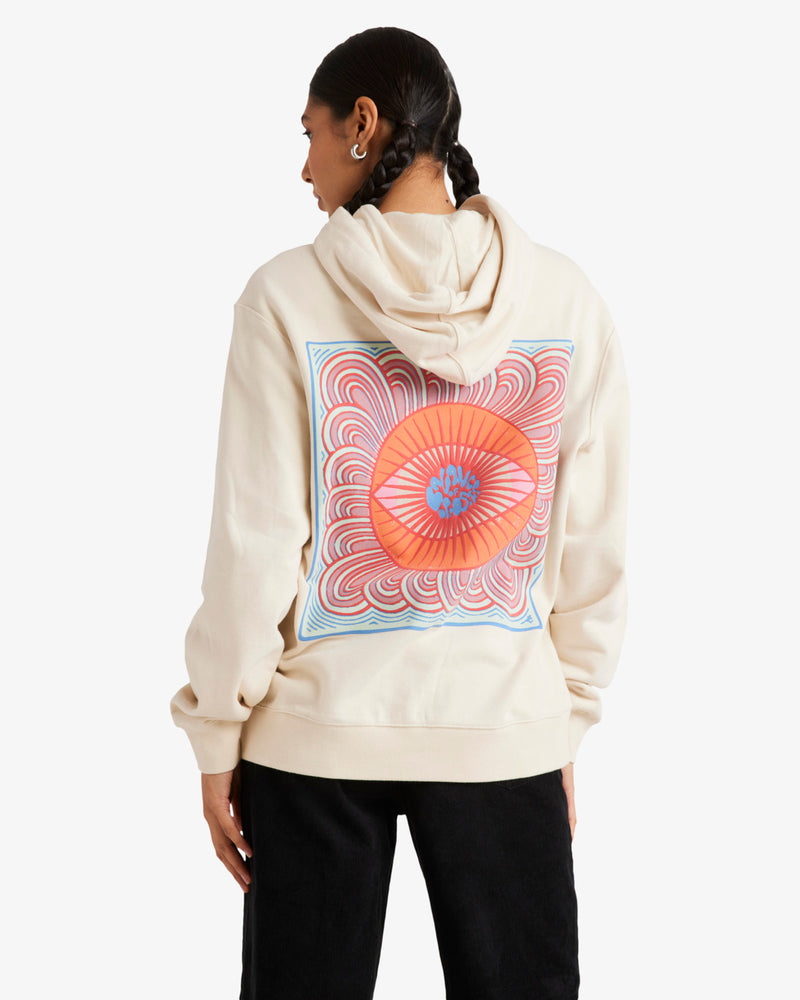 Load image into Gallery viewer, RVCA Women&#39;s Jupiter Slouched Pullover Hoodie Natural UVJFT00144-WDR0

