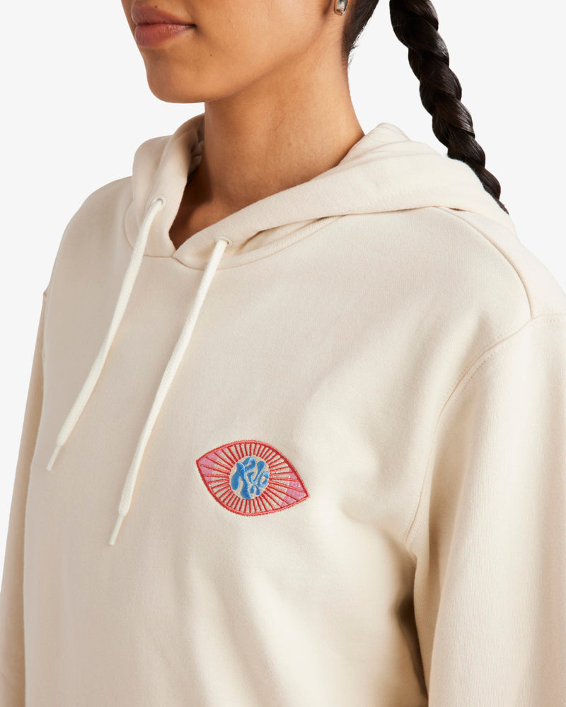 Load image into Gallery viewer, RVCA Women&#39;s Jupiter Slouched Pullover Hoodie Natural UVJFT00144-WDR0
