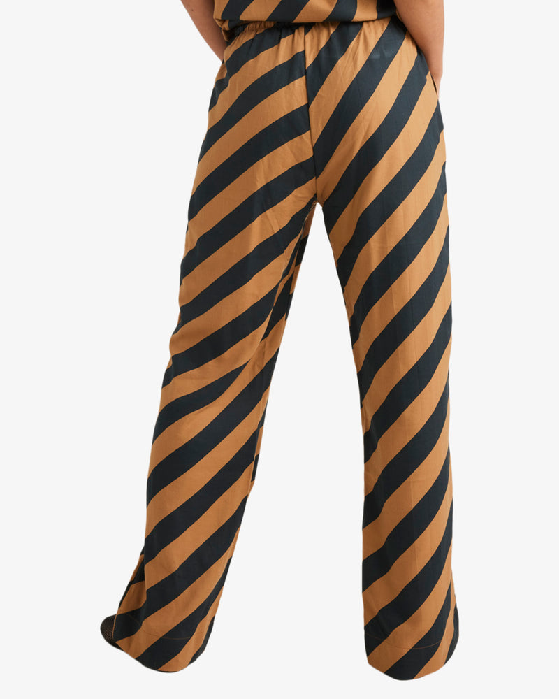 Load image into Gallery viewer, RVCA Women&#39;s Milspec Stripe Holiday Wide Leg Pants Camel UVJNP00153-CAM
