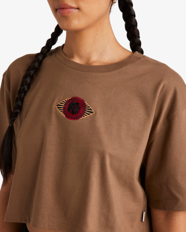 Load image into Gallery viewer, RVCA Womens&#39;s Jupiter T-Shirt Wood UVJZT00288_CQK0
