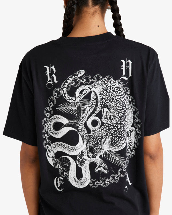 Load image into Gallery viewer, RVCA Women&#39;s T-Shirt Rvca Black UVJZT00295_KVC0
