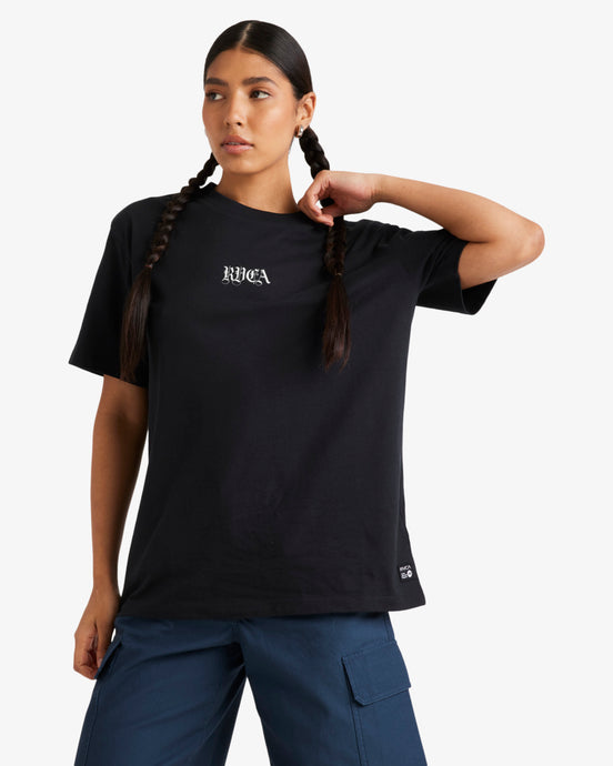 RVCA Women's T-Shirt Rvca Black UVJZT00295_KVC0