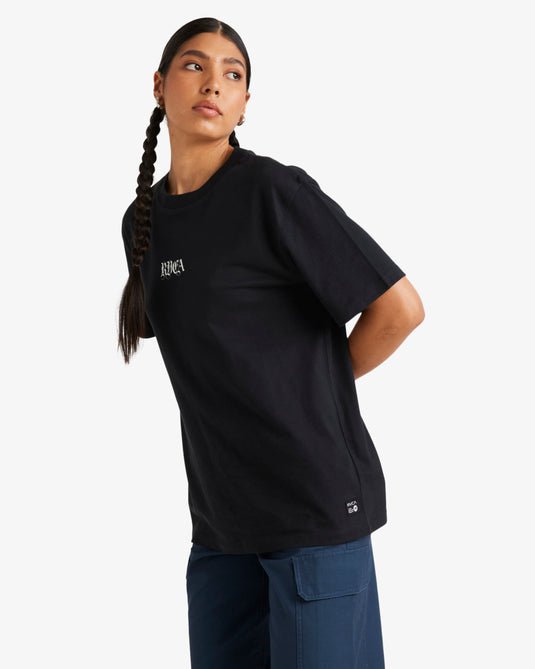 RVCA Women's T-Shirt Rvca Black UVJZT00295_KVC0