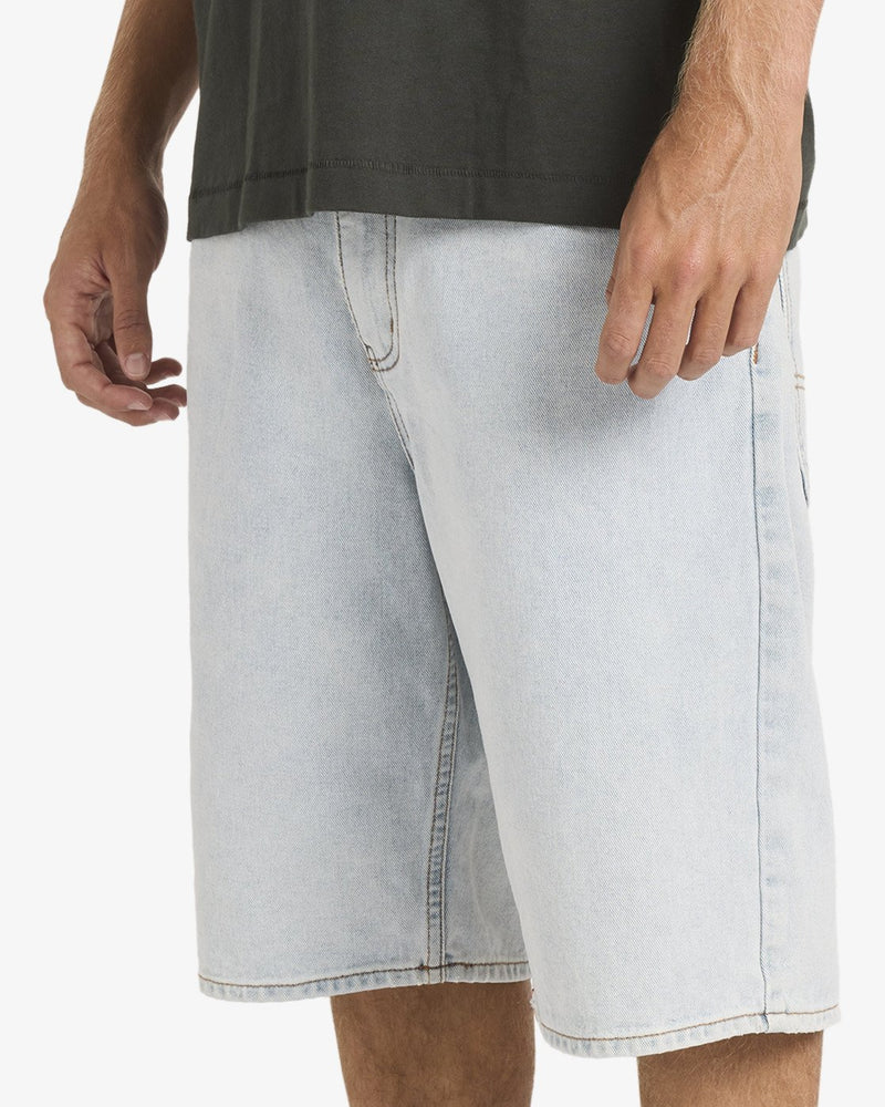 Load image into Gallery viewer, RVCA Men&#39;s Skate 22&quot; Denim Shorts Ash Blue UVYDS03003-ASB
