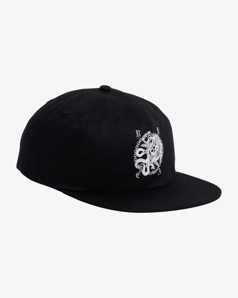 Load image into Gallery viewer, RVCA Men&#39;s Benj Snapback Cap Black UVYHA00307-BLK
