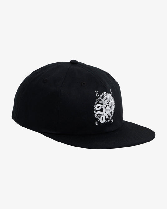 RVCA Men's Benj Snapback Cap Black UVYHA00307-BLK