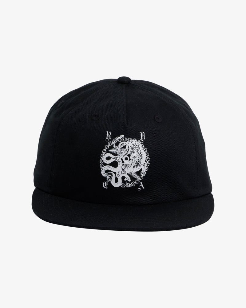 Load image into Gallery viewer, RVCA Men&#39;s Benj Snapback Cap Black UVYHA00307-BLK
