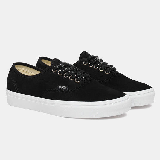 Vans Women's Authentic Shoes Shine Lace Black/True White VN000D6G6BT