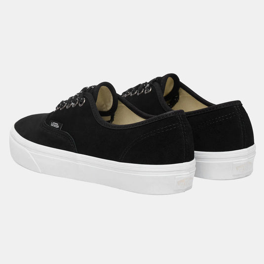 Vans Women's Authentic Shoes Shine Lace Black/True White VN000D6G6BT