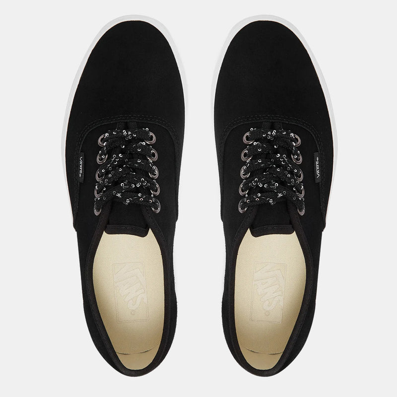 Load image into Gallery viewer, Vans Women's Authentic Shoes Shine Lace Black/True White VN000D6G6BT
