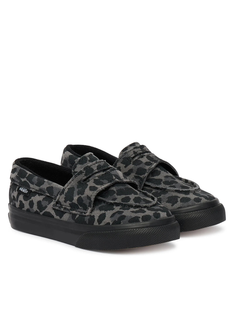 Load image into Gallery viewer, Vans Toddler Loafer 53 Shoes (1-4 years) Leopard Black/Black VN000Z5RBKA
