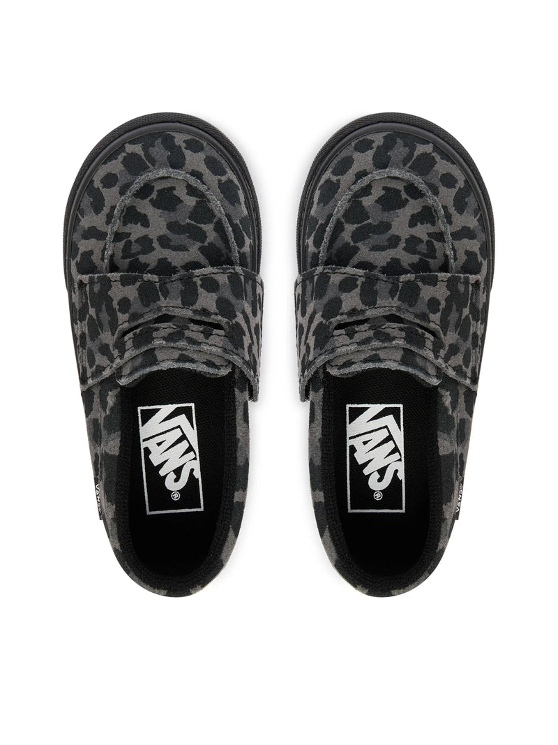 Load image into Gallery viewer, Vans Toddler Loafer 53 Shoes (1-4 years) Leopard Black/Black VN000Z5RBKA
