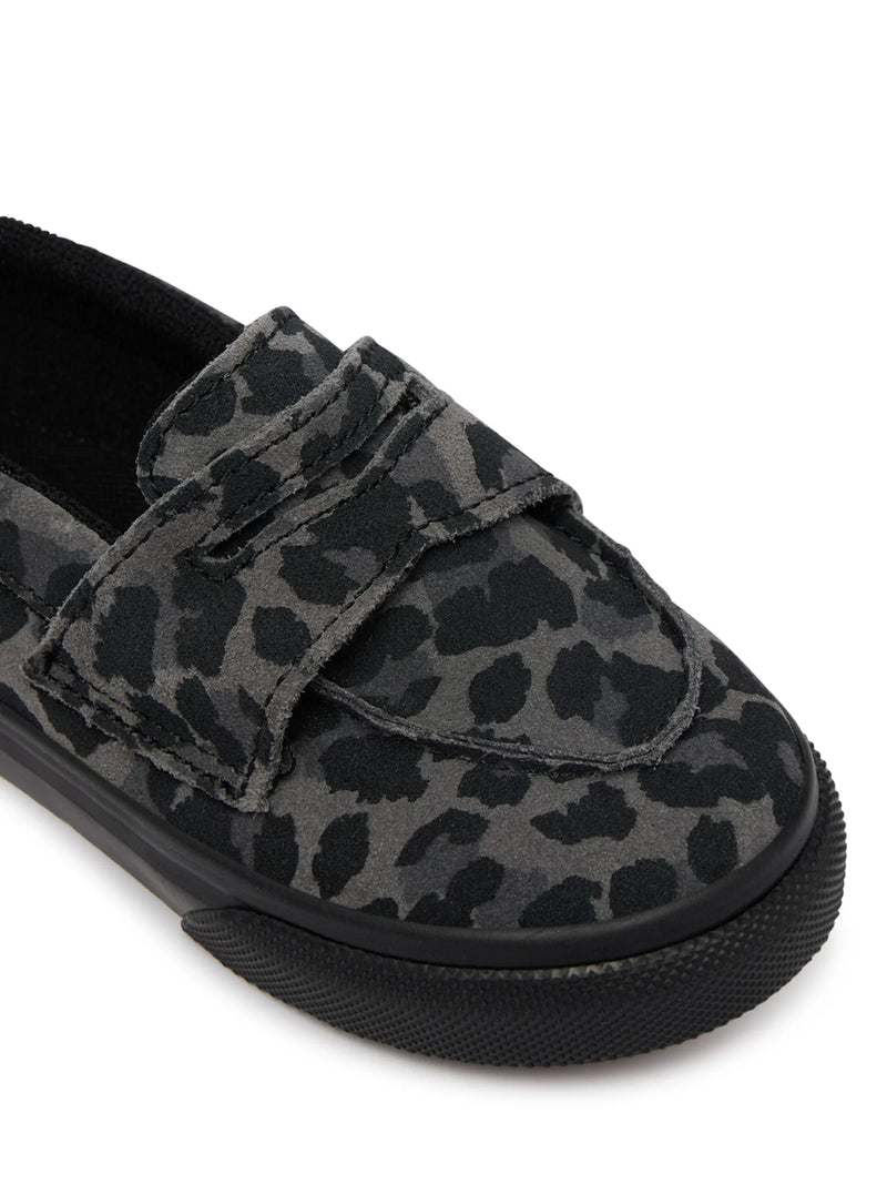 Load image into Gallery viewer, Vans Toddler Loafer 53 Shoes (1-4 years) Leopard Black/Black VN000Z5RBKA
