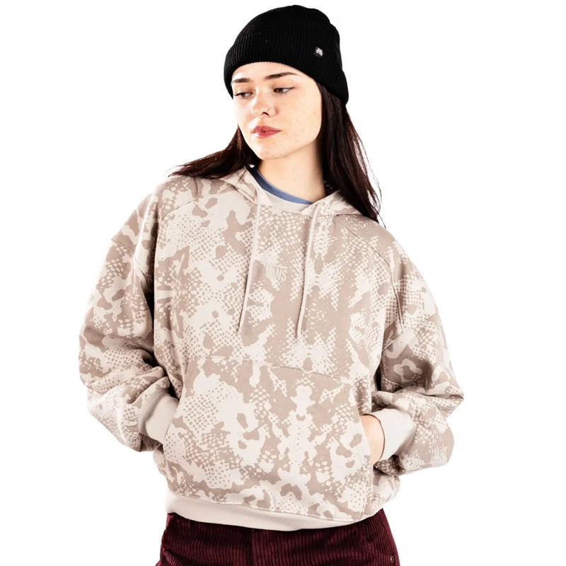 Load image into Gallery viewer, Vans Women's MTE Kennett Printed Hoodie Taupe Mist VN000PKEEN9

