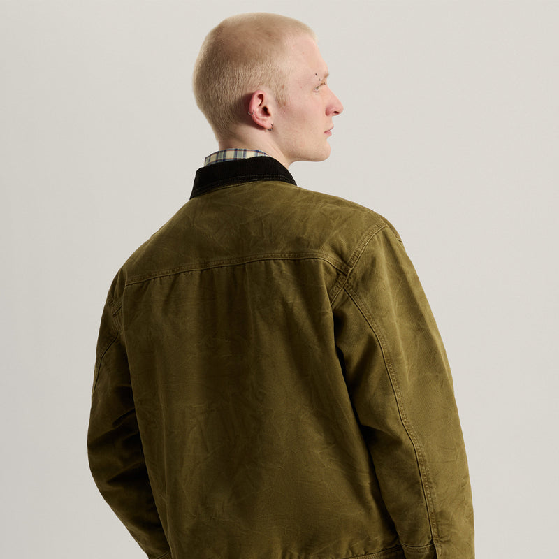 Load image into Gallery viewer, Vans Men's Nico Chore Canvas Jacket Olive Brown VN000U30OVB
