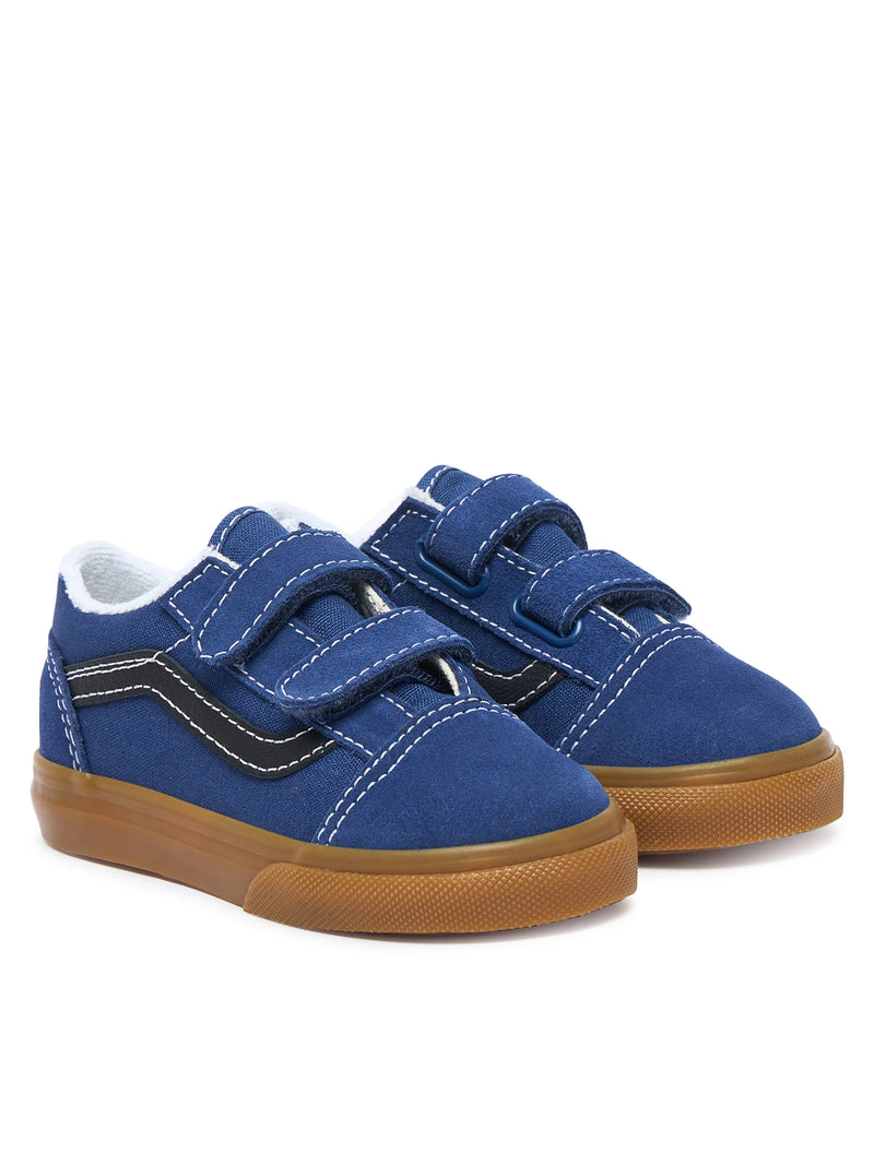 Load image into Gallery viewer, Vans Toddler Old Skool V Shoes (1-4 years) Gum True Navy VN000VB25TU

