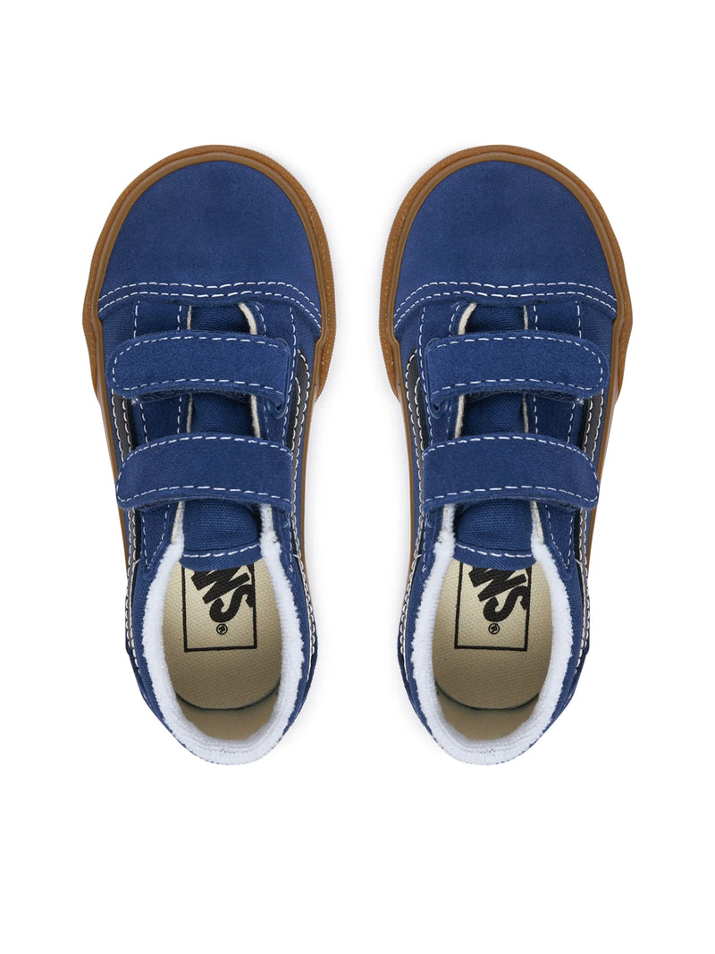 Load image into Gallery viewer, Vans Toddler Old Skool V Shoes (1-4 years) Gum True Navy VN000VB25TU
