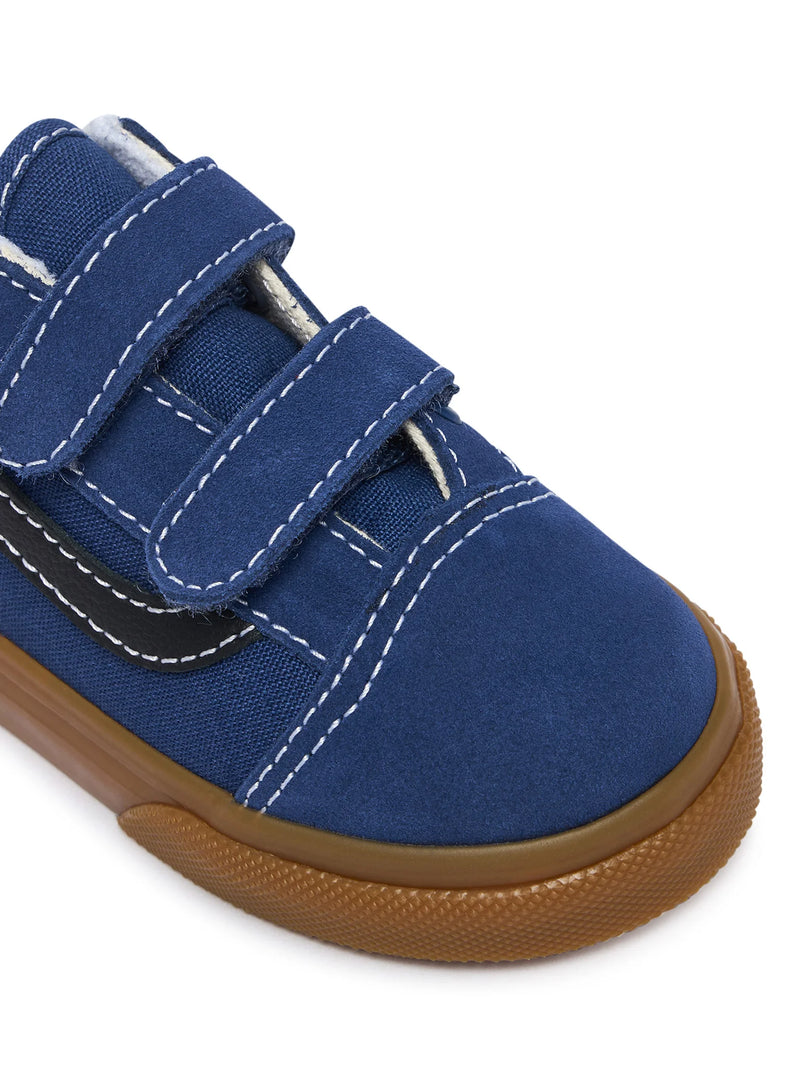 Load image into Gallery viewer, Vans Toddler Old Skool V Shoes (1-4 years) Gum True Navy VN000VB25TU
