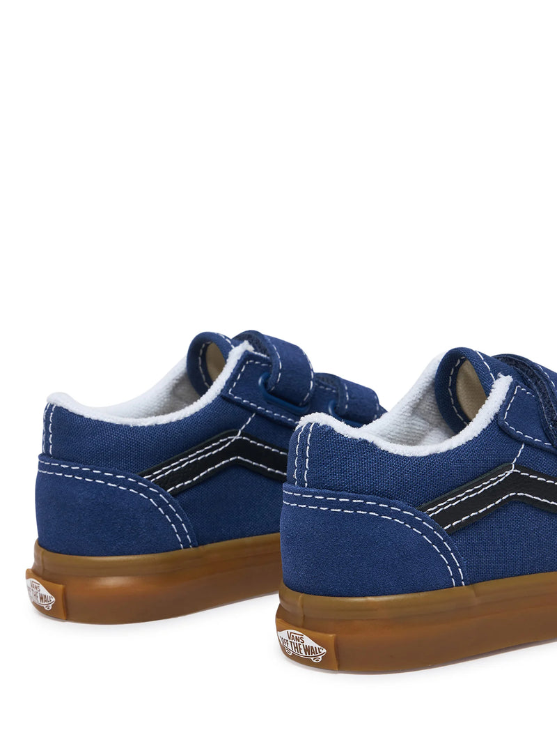 Load image into Gallery viewer, Vans Toddler Old Skool V Shoes (1-4 years) Gum True Navy VN000VB25TU
