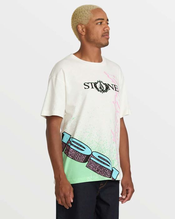 Load image into Gallery viewer, Volcom Men&#39;s Heavy Tubes T-Shirt Off White A4322500_OFW
