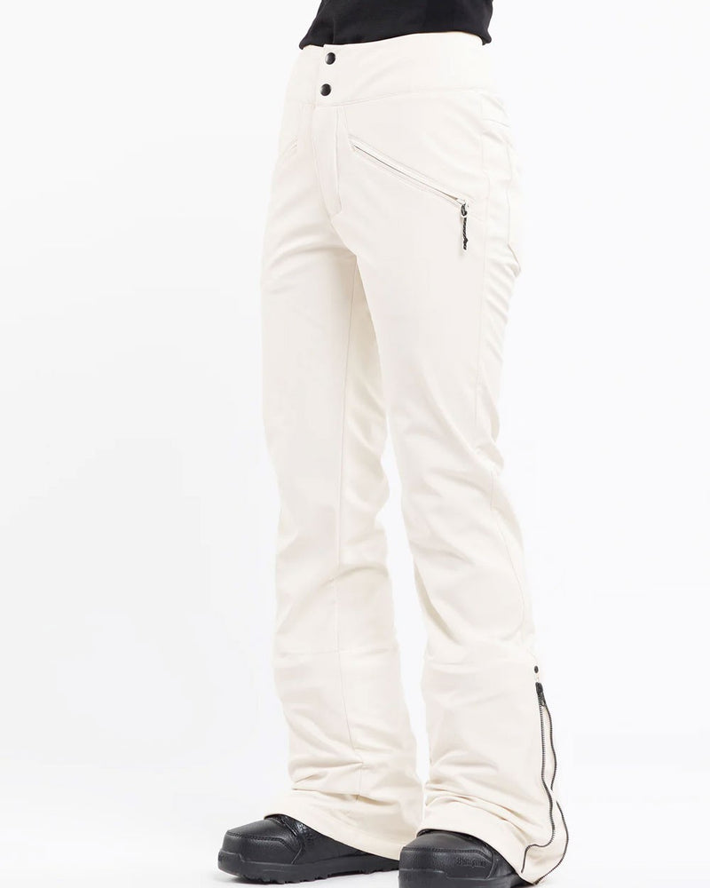 Load image into Gallery viewer, Volcom Women's Battle Stretch High Rise Snow Pants Moonbeam H1352408-MBM
