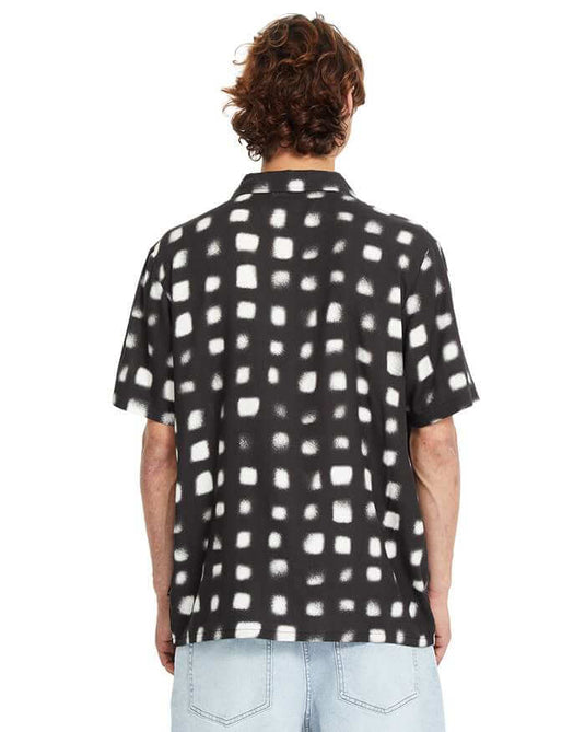Volcom Men's Boldstone Short Sleeve Shirt Black A0412514_BLK