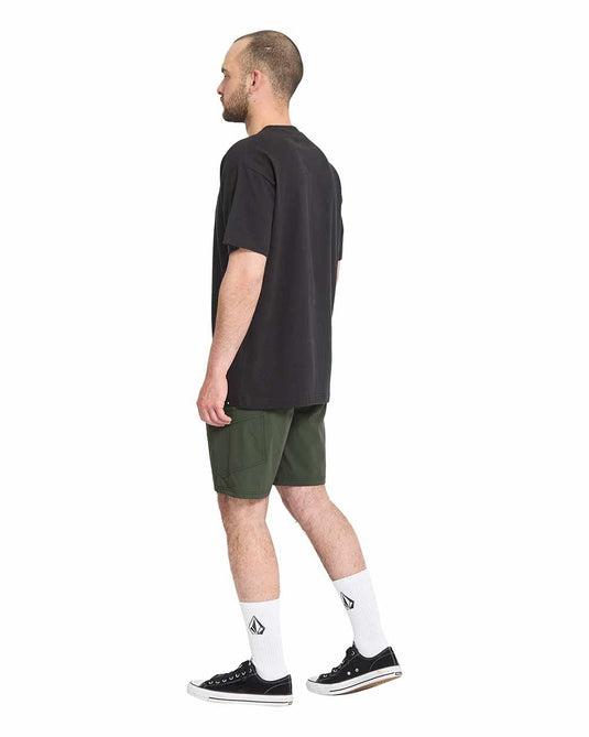 Volcom Men's Cashed In Cargo Shorts Hybrid 20 Squadron Green A3212606_SQD