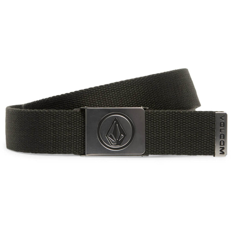 Load image into Gallery viewer, Volcom Unisex Circle Web Belt Rinsed Black D5912601-RIB
