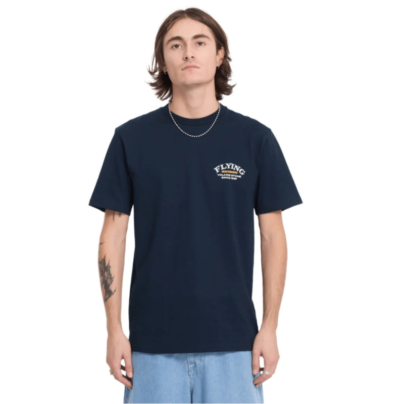 Load image into Gallery viewer, Volcom Men's Flying Machine T-Shirt Marine A5232606-MRE
