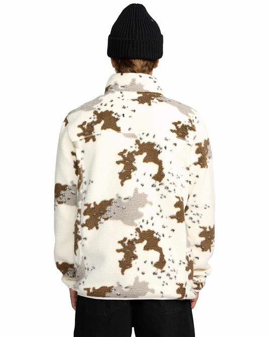 Volcom Men's Nelson Sherpa Full Zip Jacket White G4852601-WHT