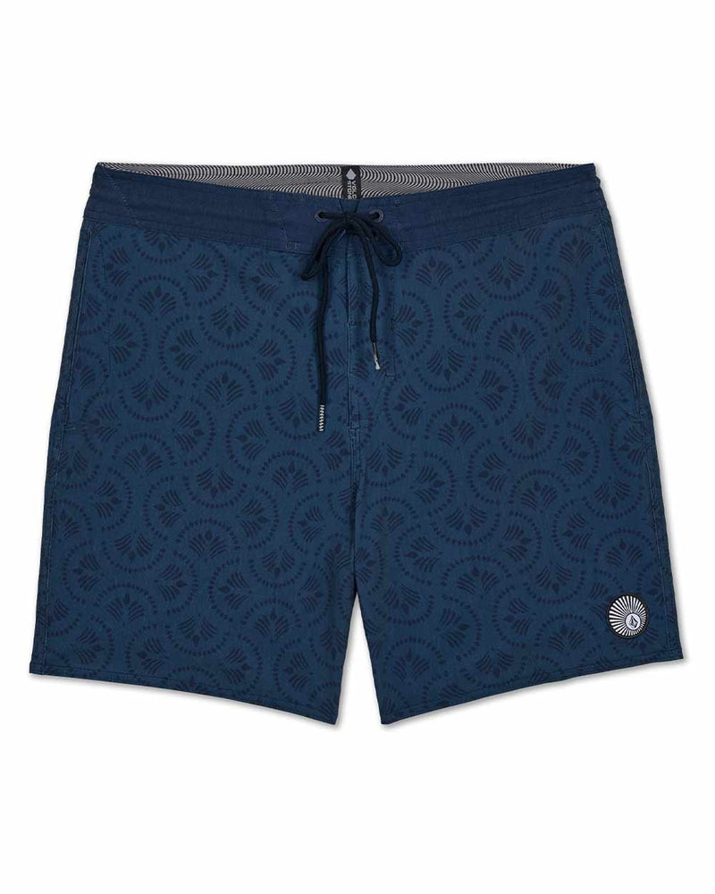 Load image into Gallery viewer, Volcom Men's Psych Cotton Stoney Boarshorts 17" Midnight Blue A0812628_MDB
