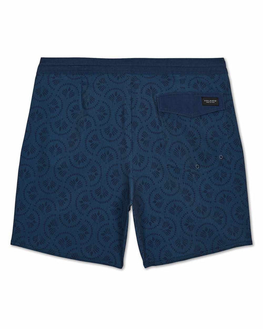 Volcom Men's Psych Cotton Stoney Boarshorts 17" Midnight Blue A0812628_MDB
