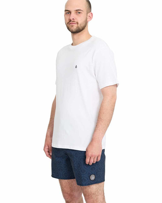 Volcom Men's Psych Cotton Stoney Boarshorts 17" Midnight Blue A0812628_MDB
