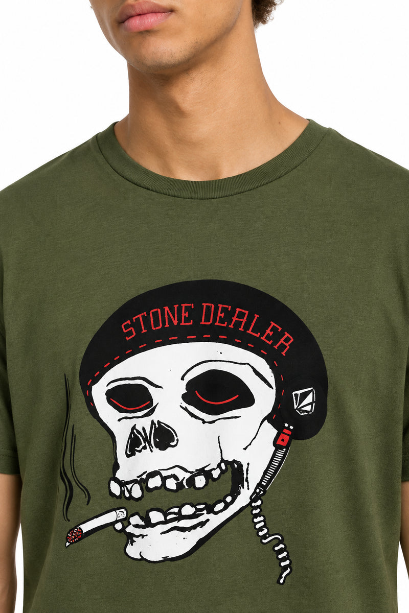 Load image into Gallery viewer, Volcom Men's Pierbike T-Shirt Wintermoss A3532606-WMS
