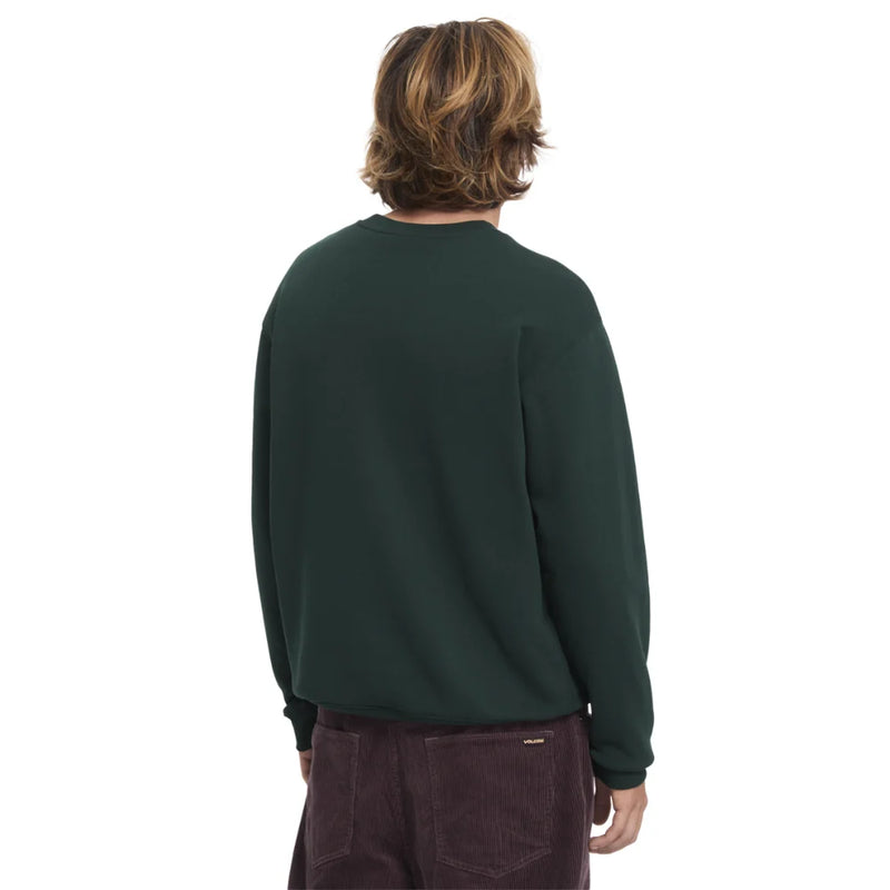 Load image into Gallery viewer, Volcom Men's Watanite Crewneck Sweatshirt Scarab A4632601-SCB
