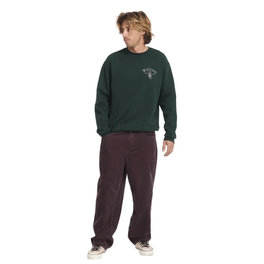 Volcom Men's Watanite Crewneck Sweatshirt Scarab A4632601-SCB