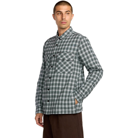 Volcom Men's Wilderstone Fleece Shirt Dirty White A0532500-DWH