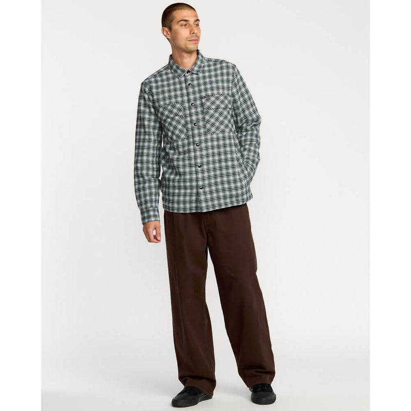 Load image into Gallery viewer, Volcom Men&#39;s Wilderstone Fleece Shirt Dirty White A0532500-DWH
