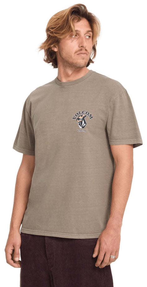 Load image into Gallery viewer, Volcom Men's Bad Luck T-Shirt Earth A5232603-ETH
