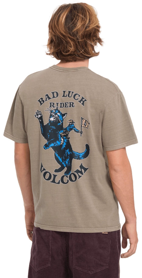Load image into Gallery viewer, Volcom Men's Bad Luck T-Shirt Earth A5232603-ETH
