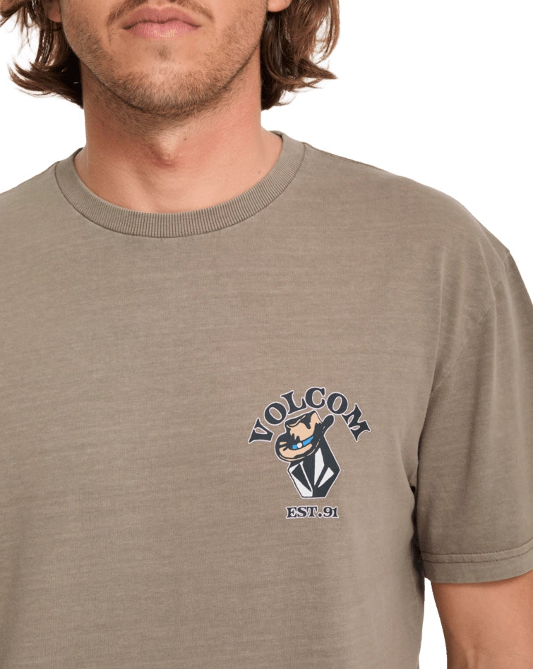 Load image into Gallery viewer, Volcom Men's Bad Luck T-Shirt Earth A5232603-ETH
