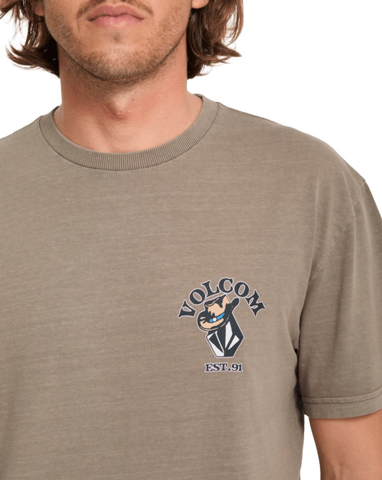 Volcom Men's Bad Luck T-Shirt Earth A5232603-ETH