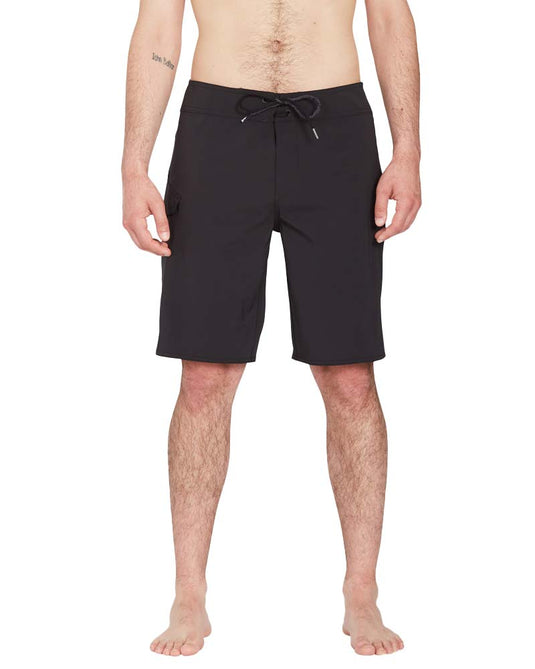 Volcom Men's Lido Solid Mod Boarshorts 20" Black A0812620_BLK