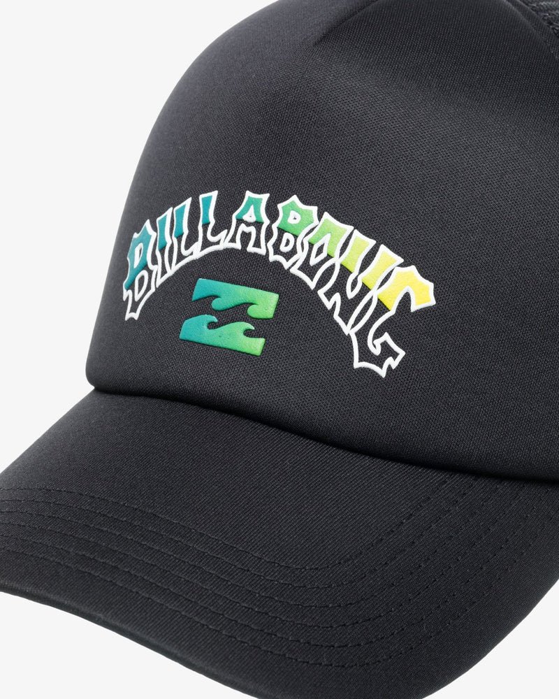 Load image into Gallery viewer, Bilabong Men&#39;s Podium Trucker Cap Black Multi W5CT01BIP1-BML

