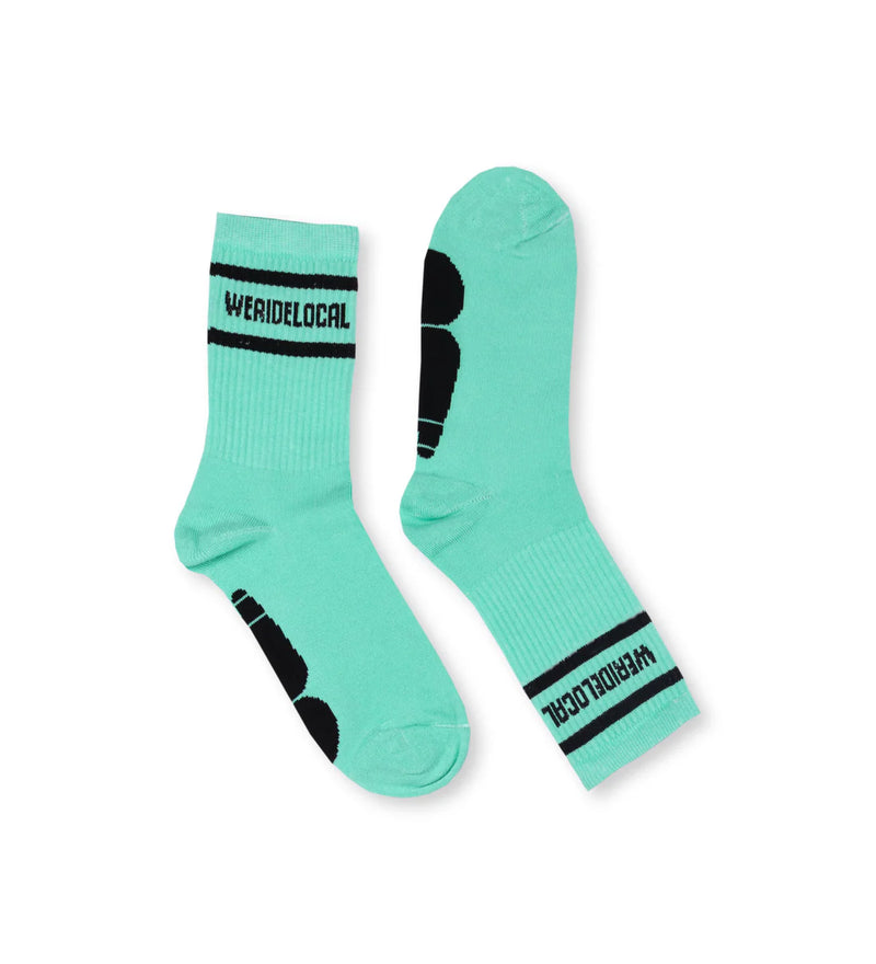 Load image into Gallery viewer, We Ride Local Unisex Division Socks Mint SDM_SS26
