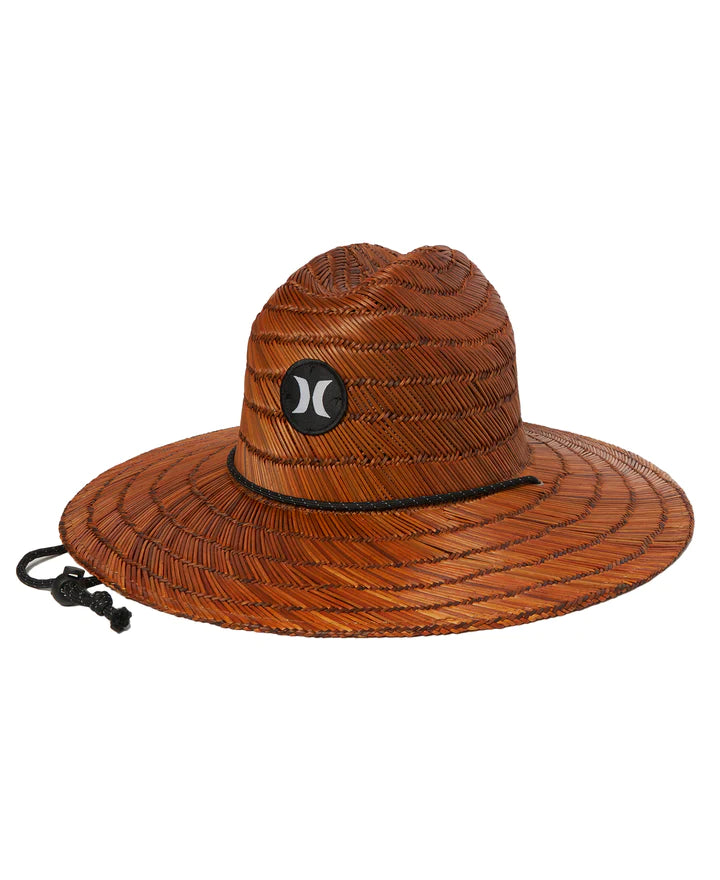 Load image into Gallery viewer, Hurley Men&#39;s Weekender Lifeguard Straw Hat Brown HIHM0018-237
