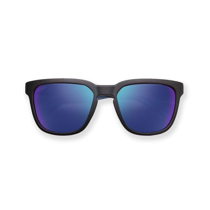Moken Unisex Werris Sunglasses Black/Blue MKNE50-BLACK-FBLU